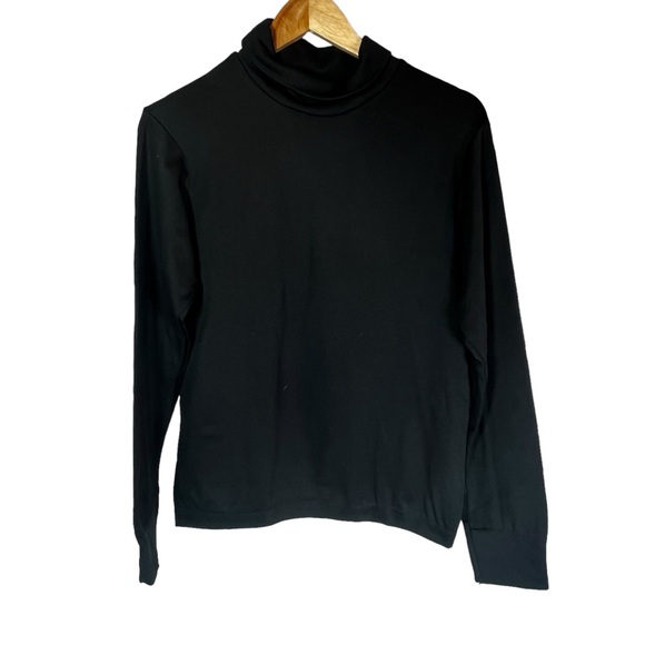 Wander  Hottotties Women’s Sweater Color Black Ruffle Neck Style Size X-Large - Picture 2 of 4